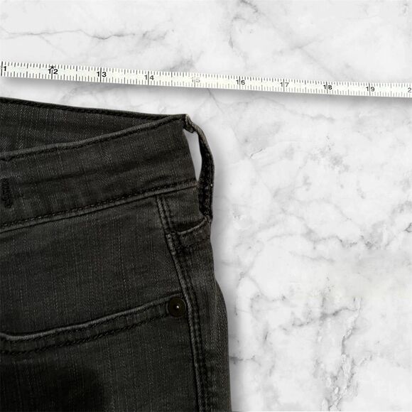 Madewell Black 9" High Riser Skinny Distressed Jeans Women’s Size 29 - Picture 3 of 7